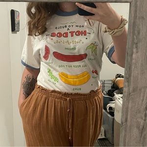 How to Build a Hotdog Graphic Ringer Tee